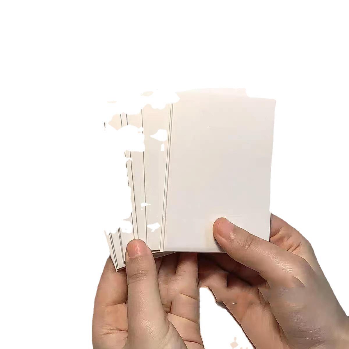 Wholesale ins protective backboard white card double-sided white board a7 cardboard small card 1.5mm thick hard cardboard