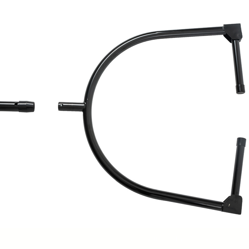 Folding U-Shaped Waist Fork and Foot Fork Stainless Steel Rebound Type Foldableable Campus Security Explosion-Proof Equipment Riot Steel Fork