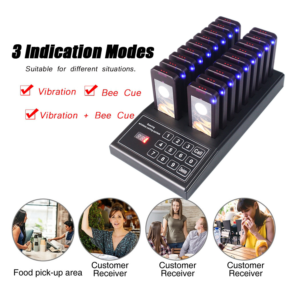 666t Wireless Intelligent Number Changer Caller Queuing Vibrating Meal Taker Foreign Trade Meal Taker Calling System