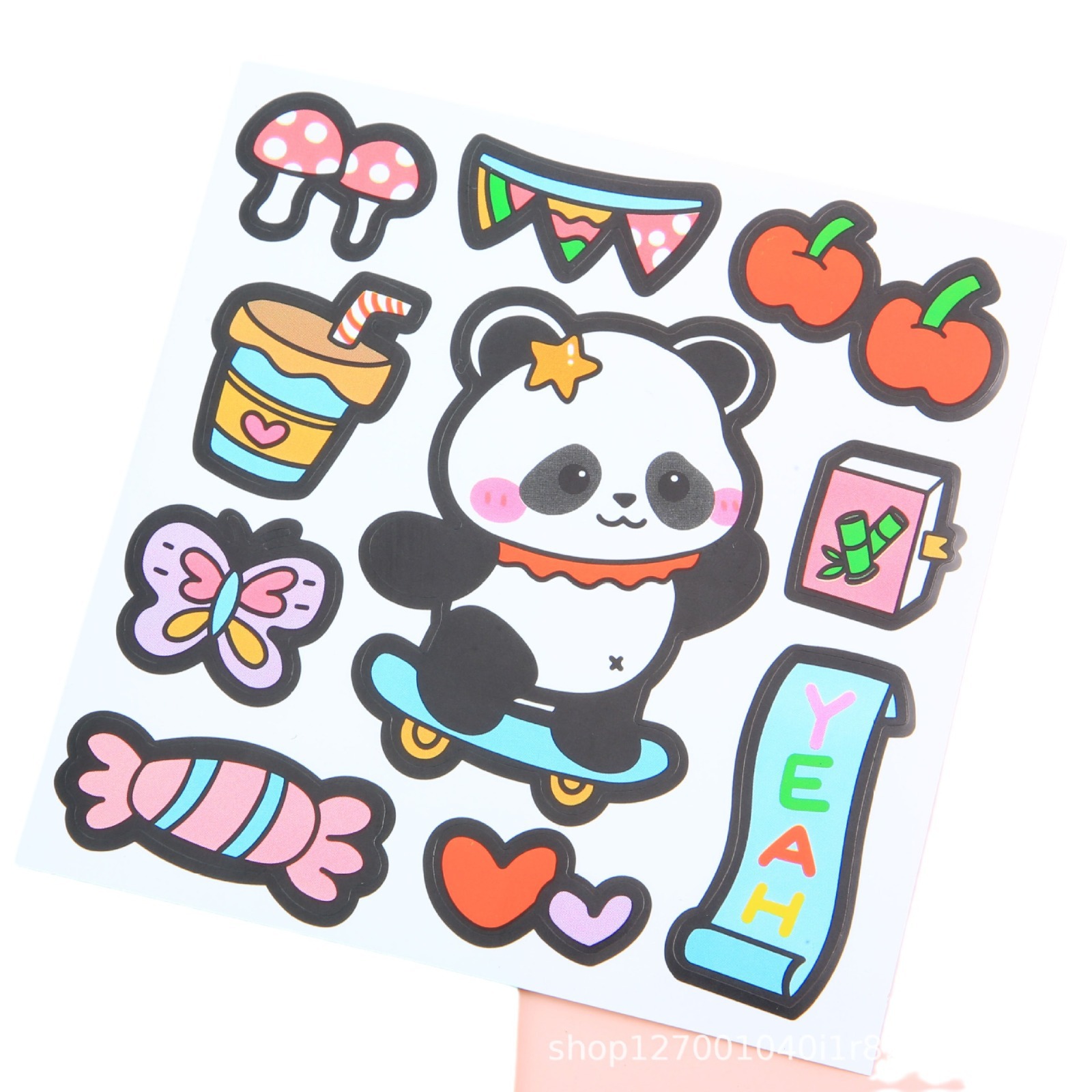 Cute cartoon journal stickers creative children's journal stickers pvc goo card stickers suit self-selected DIY stickers