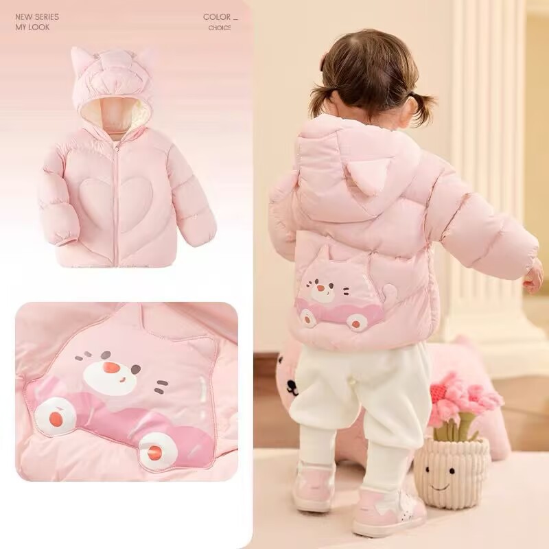 Эксклюзив дистрибьютора [белый утиный пух], оптовая детская одежда 2025, куртка с утеплителем для мальчиков и девочек, осень/зима, новый стиль