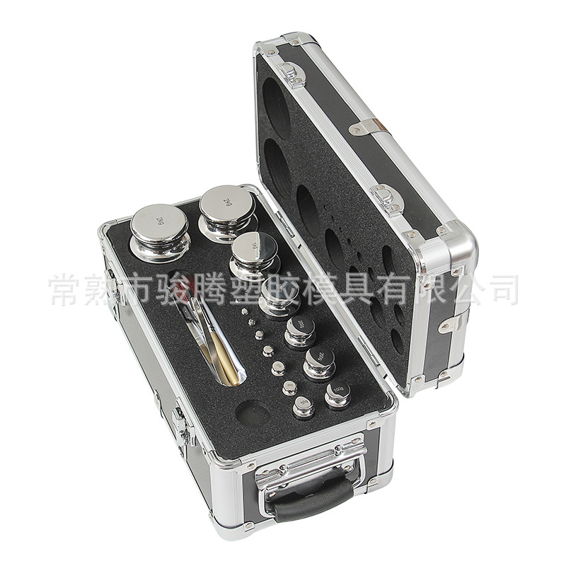 Manufacturer Supplies 1G-2Kg Electroplated Stainless Steel Weights Aluminum Box Set Balance Set Calibration Method Code Wholesale