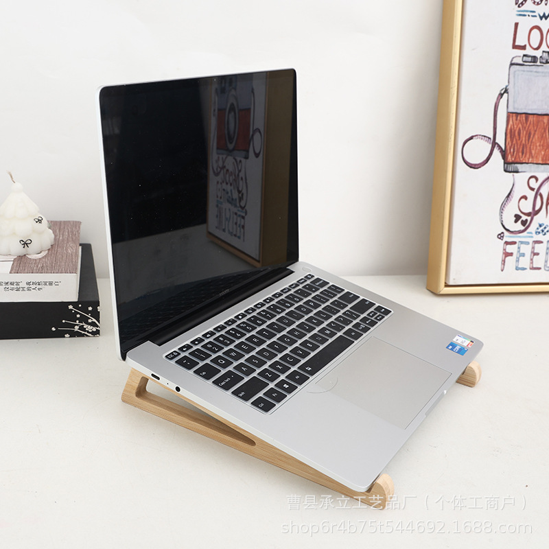 Подставка для ноутбука из бамбука, настольная, для повышения, охлаждающая, портативная, мини-держатель, артефакт для чтения
