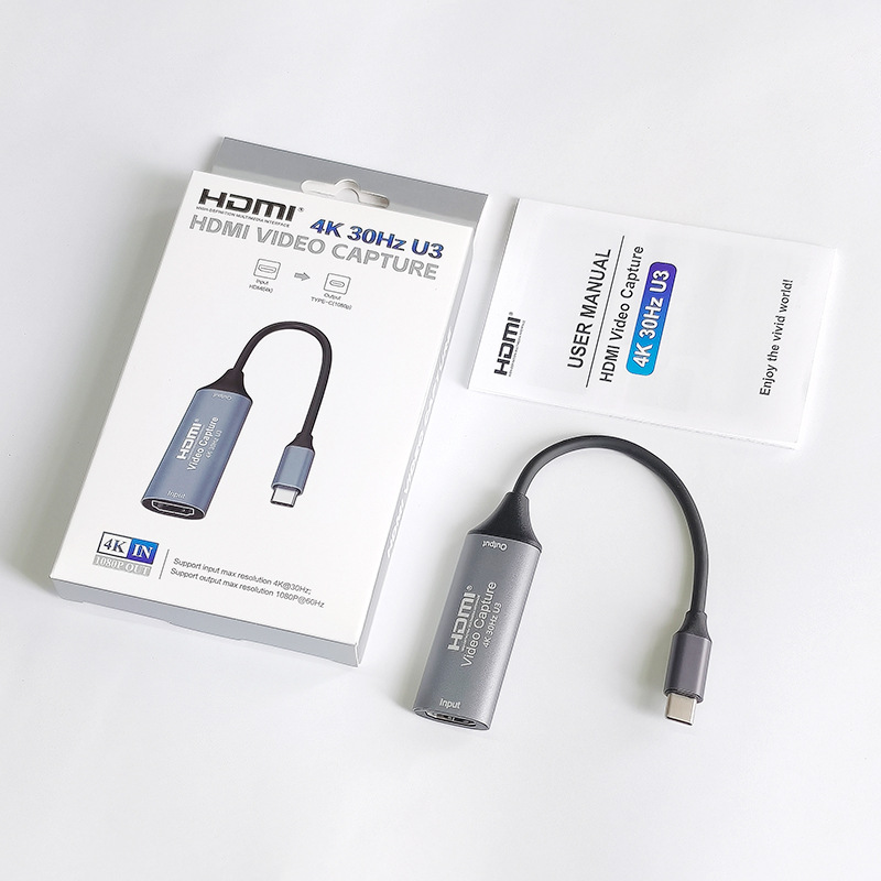 Factory Direct Sales Usb-C Capture Card USB C Hd Game Live Broadcast HDMI to Usb3.0 Capture 4K Vision