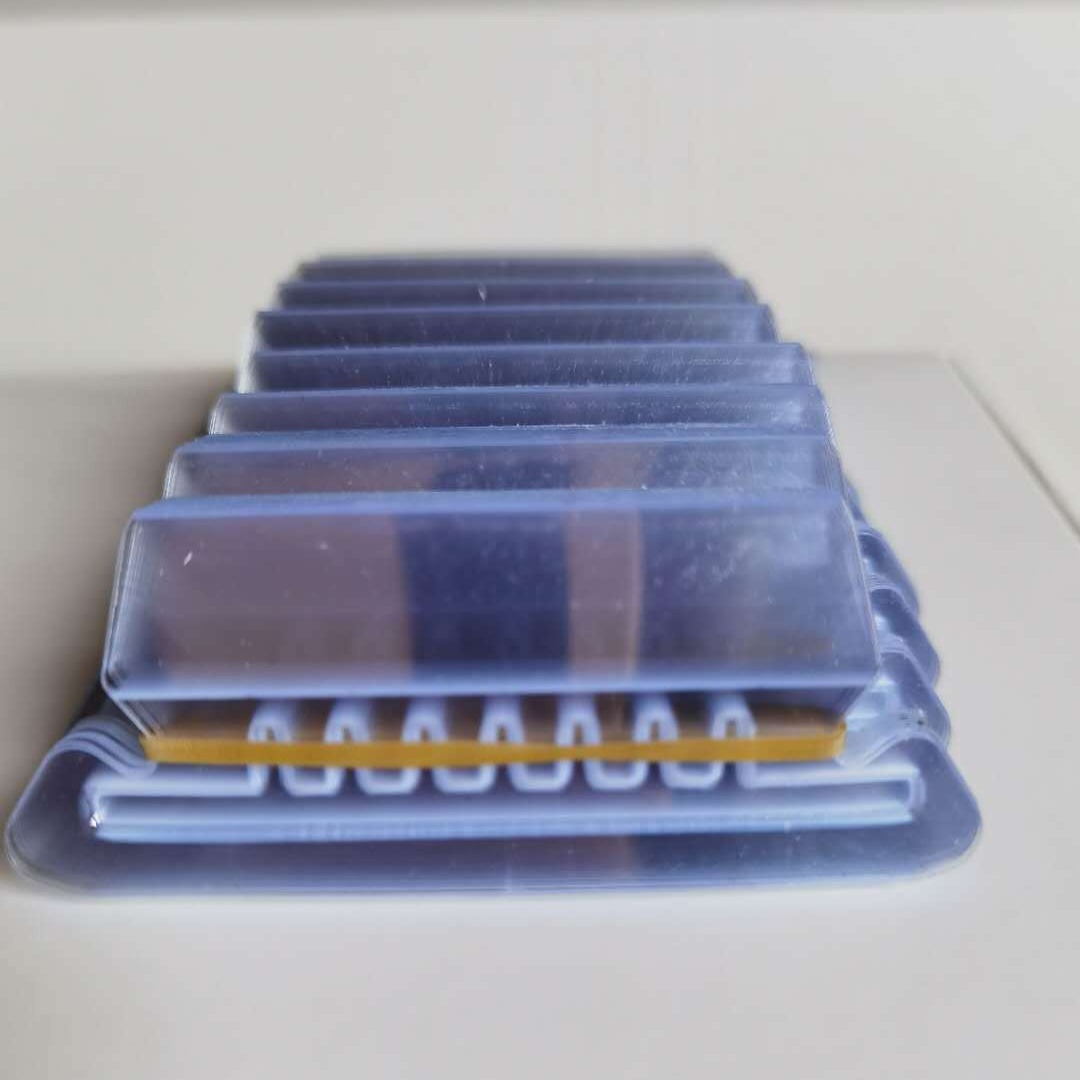 Прозрачный PVC зажим для ярлыков, разъемный PVC мягкий зажим для карт