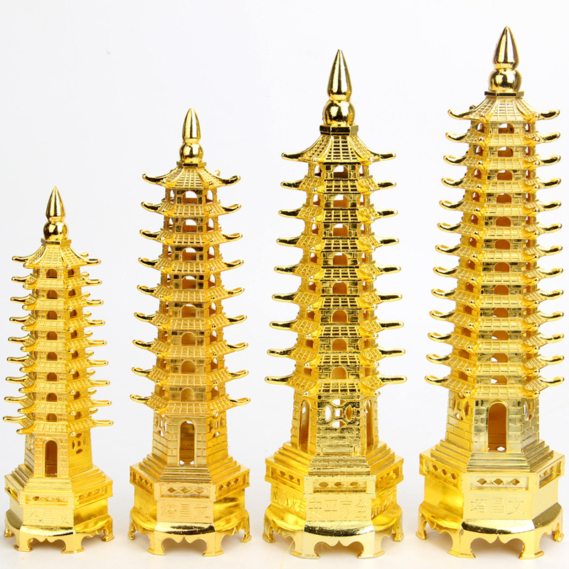 Copper Wenchang Tower Alloy Wenchang Tower Nine-storey Thirteen-storey Wenchang Tower Ornaments Thirteen-storey Wenchang Tower Ornaments Flagship Store