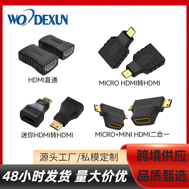 Мини HDMI высококачественный конвертер, большой на малый HDMI мужской на женский высококачественный адаптер