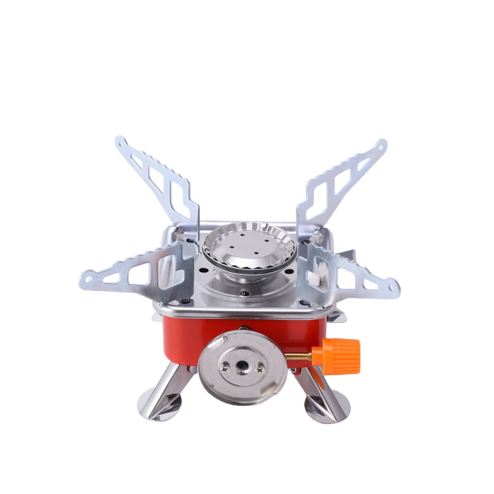 Cross-Border Hot-Selling Outdoor Mini Square Stove Portable Folding Square Stove Camping Stove Picnic Fire Stove Equipment