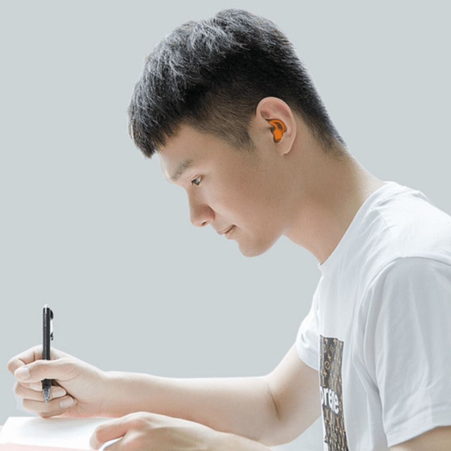 Cross-border Silicone Soundproof Earplugs Anti-noise Sleeping Dormitory Silent Artifact In-ear 3-layer Waterproof Earplugs Noise Reduction