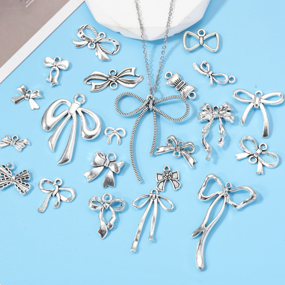DIY alloy jewelry accessories bow tie pendant pendant necklace bracelet earring accessories material large collection