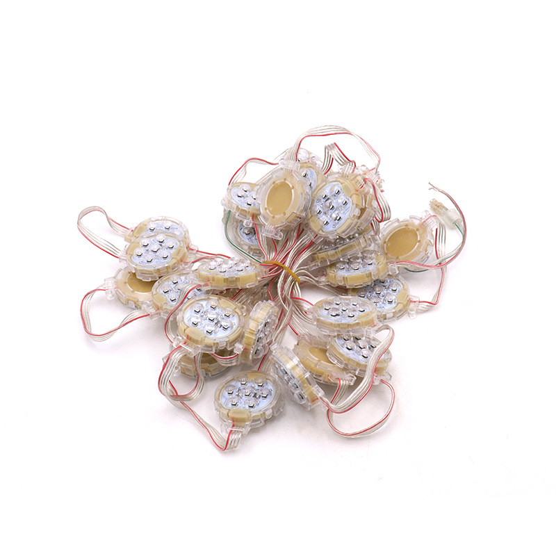 Full color led point light source outdoor waterproof exterior wall decorative light door signboard advertising 5cm monochrome/RGB