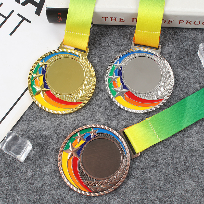 Metal Medal Custom Competition Gold Medal Hanging Sports Meeting Marathon Hanging Medal Medal Company Gift Medal