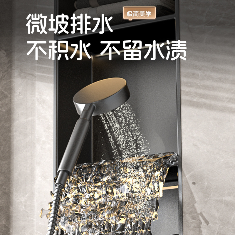 304 Stainless Steel Bathroom Niche Embedded Ultra-Narrow Frame Bathroom Storage Rack Cabinet Wall Cabinet