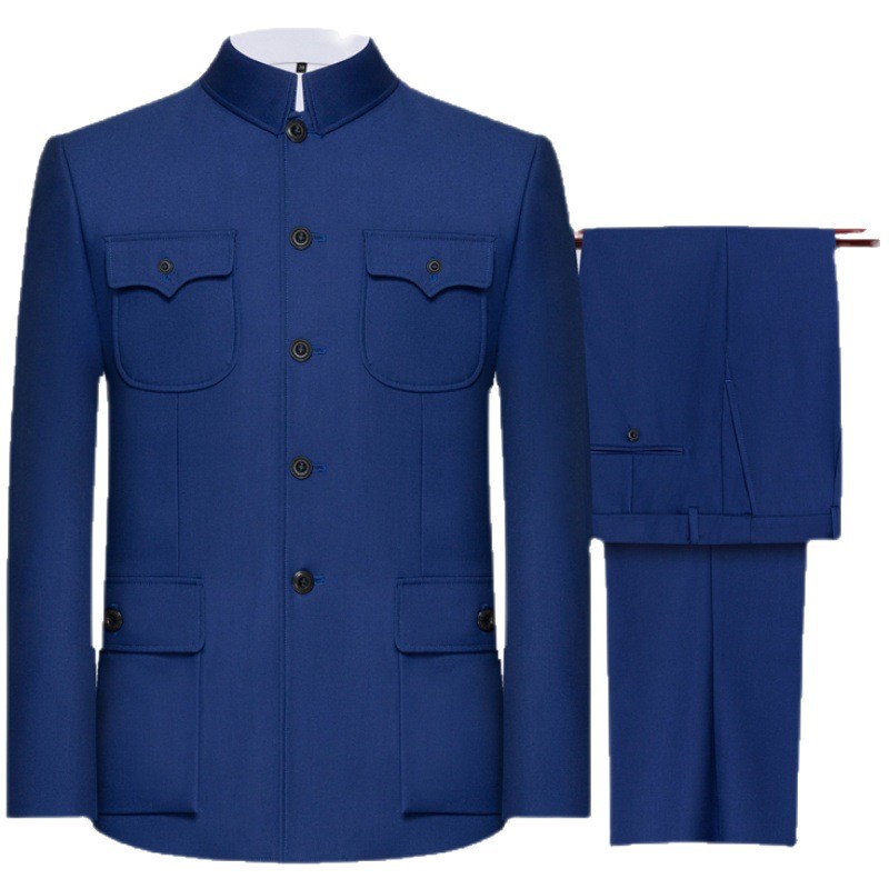 Republic of China Clothing Men's Old-Fashioned Middle-Aged and Elderly Grandpa Clothing 70 and 80 Years Old High-End Cheongsam Suit Spring & Fall Style