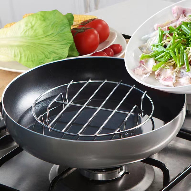 Stainless steel steamer rack, stainless steel steamer rack, rice cooker, large size, small steamer rack, household water-proof pot steaming rack