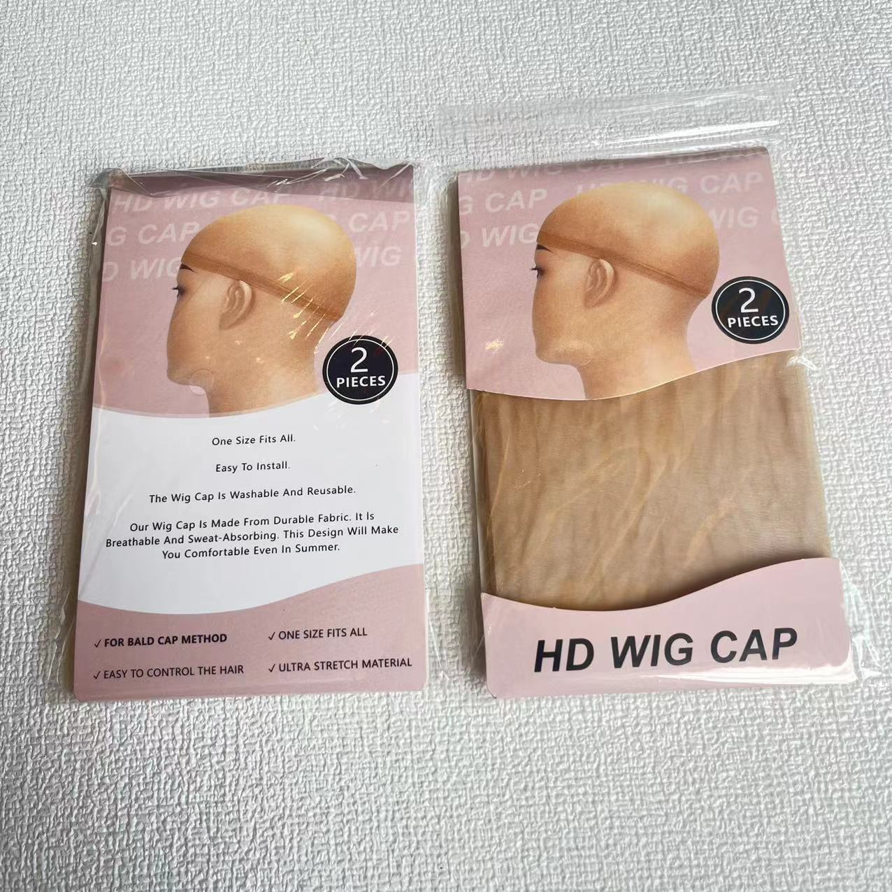 Hd Hd Hd Hair Net Flesh Color Transparent Invisible Lace Mesh Cap Hdwigcap