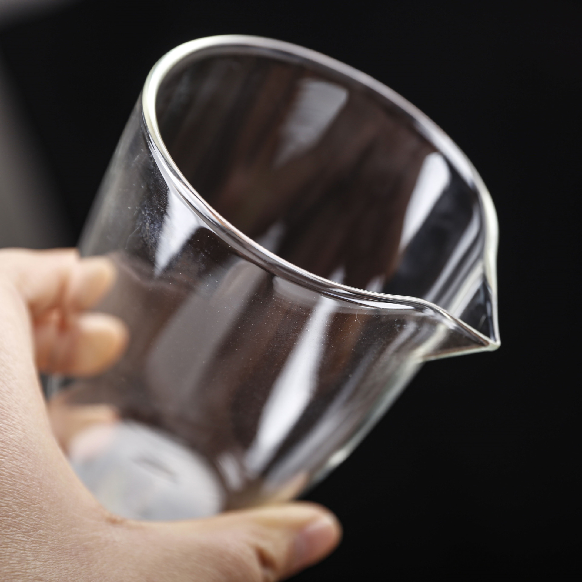 High Borosilicate Glass Public Cup Household Transparent Worry-Free Public Cup Kung Fu Tea Set Tea Sea Split Tea Set Pointed Mouth Uniform Cup