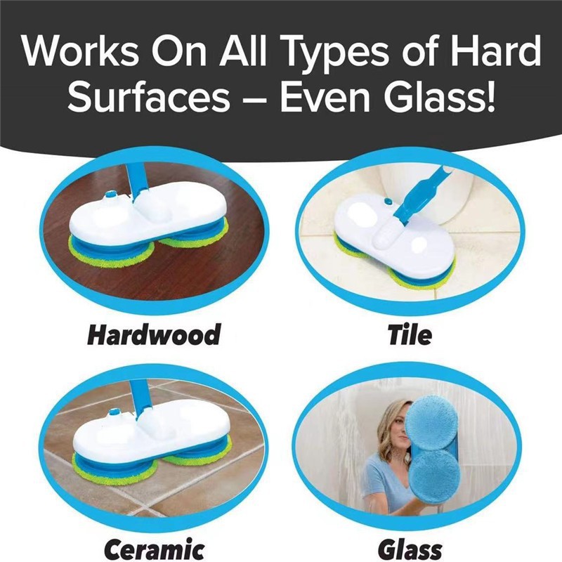 Cross-border in stock wireless electric mop household hand-free sweeping floor mop all-in-one automatic lazy mop