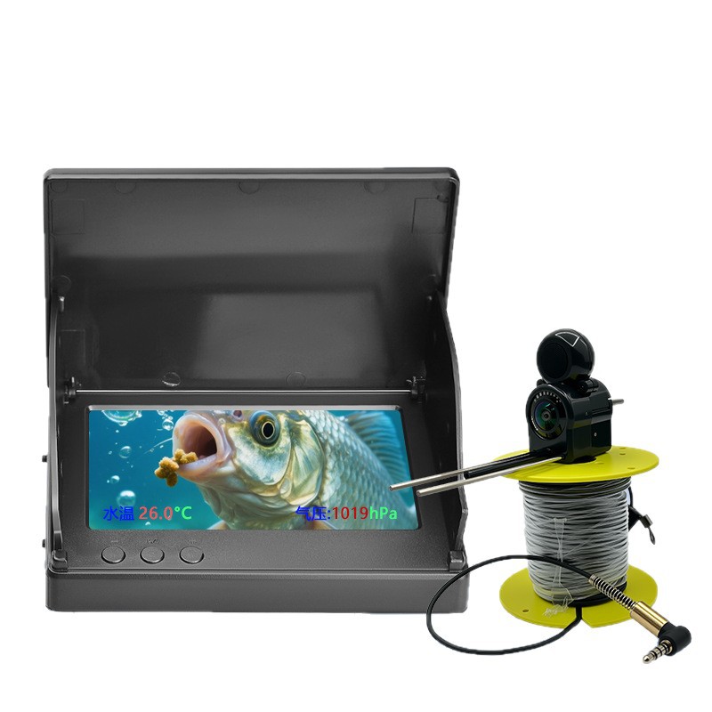 2025 Popular Fishing Underwater Camera High-Brightness Ips Screen High-Definition Night Vision Fish Finder Outdoor Diving Temperature Sensing Depth