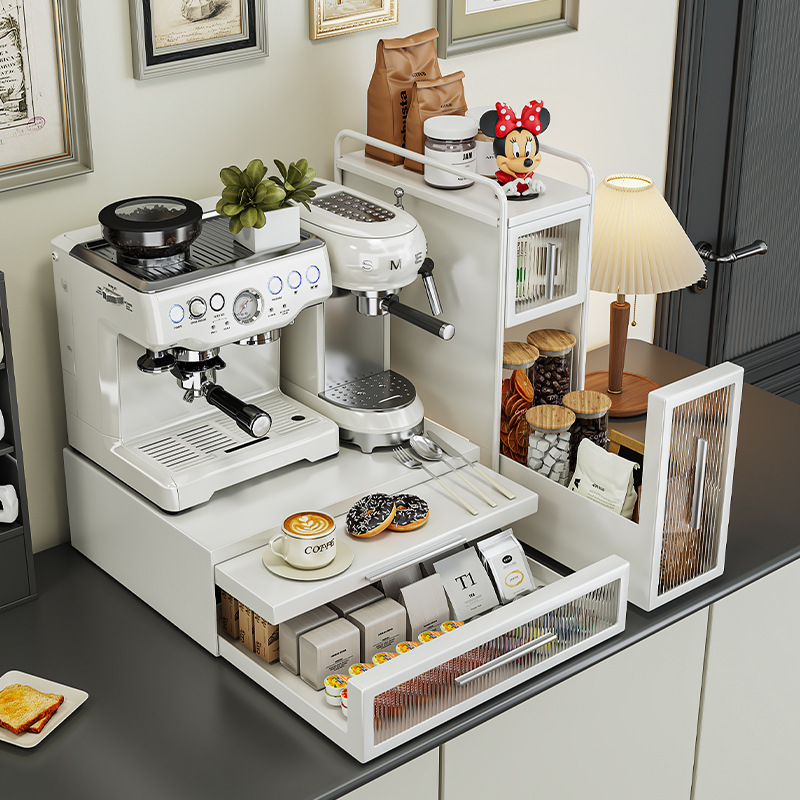 Стеллаж для хранения капсул кофе и чайных пакетиков, столешница, офисный кофейный стеллаж