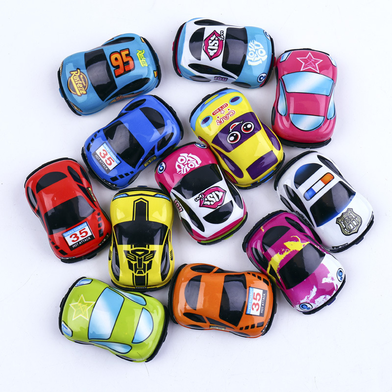 Pull-Back Car Inertia Mini Car Artificial Car Model Mini Car Holiday Gift Children's Day Toys