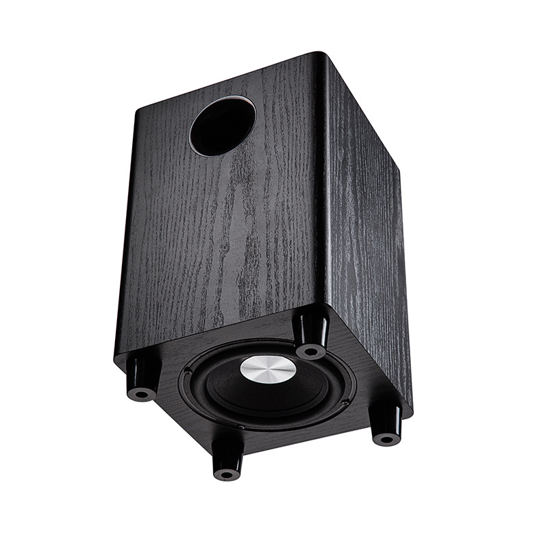 Cross-Border 6.5inch Passive Subwoofer Black Wood Grain Neutral Packaging Dropshipping 50W Home Subwoofer