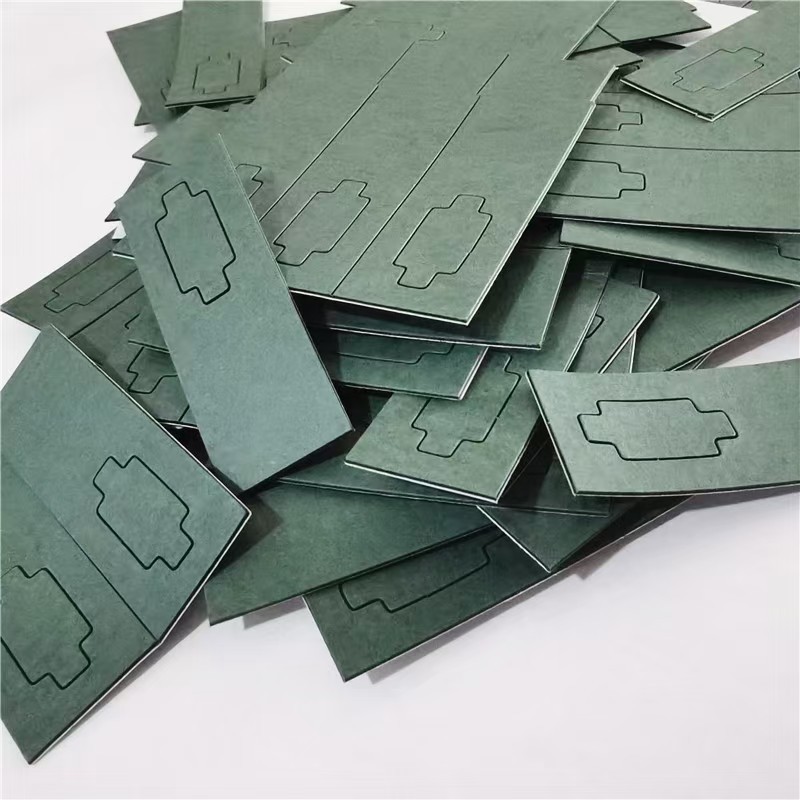 Factory Wholesale Lithium Battery Insulating Gasket Green Shell Paper Solid Hollow Single-Sided Adhesive Sealing Barley Paper Gasket