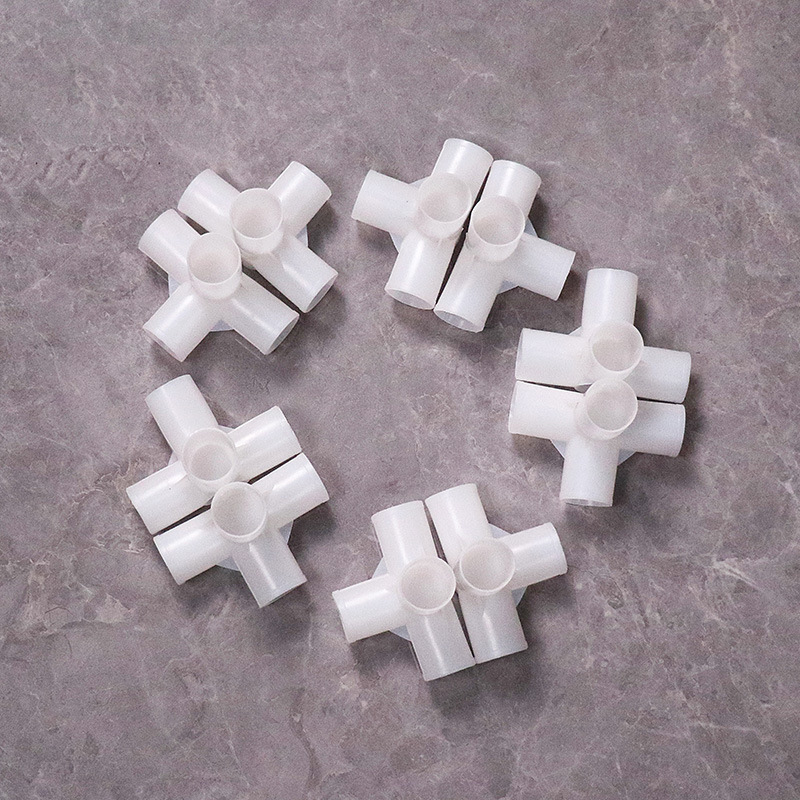 Simple wardrobe interface three-way four-way five-way cloth wardrobe joint accessories thickened reinforced plastic alloy joint