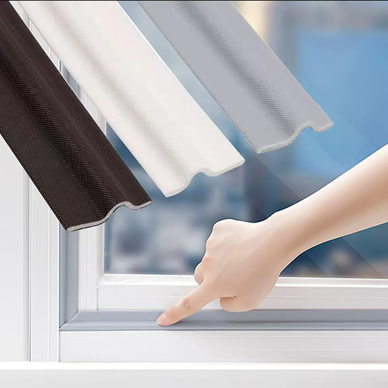 Window sealing strip sliding window windproof strip aluminum alloy door and window gap leakproof device self-adhesive thermal insulation strip