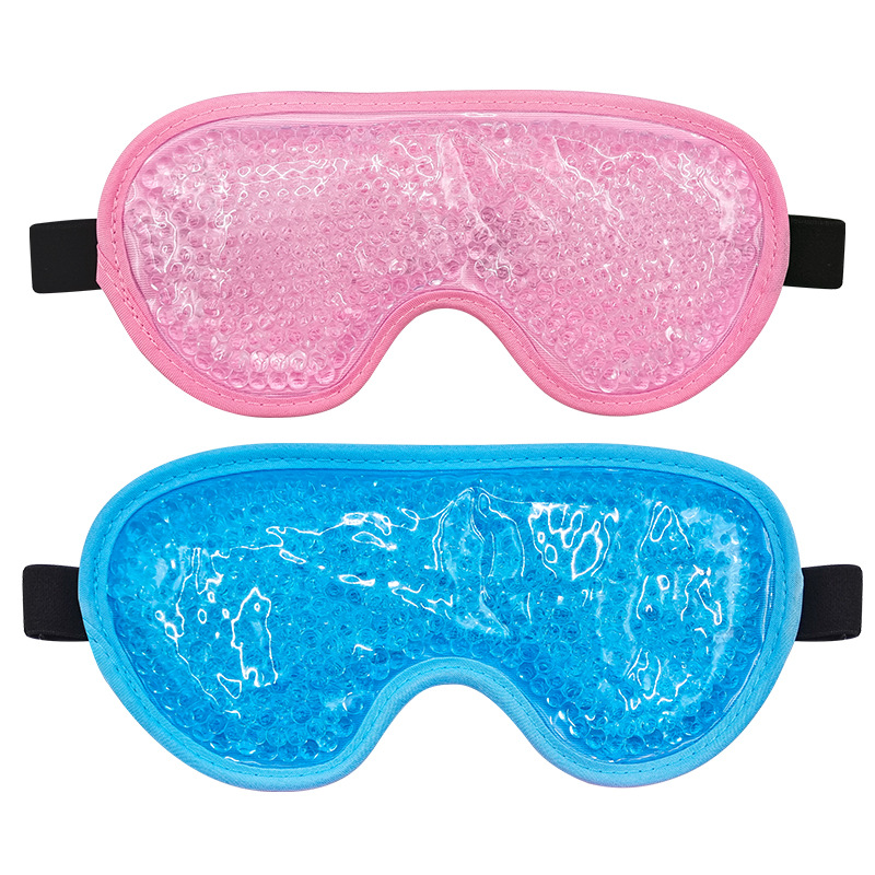 Customized Hot and Cold Compress Pvc Bead Eye Mask Plush Cloth Absorbent Bead Ice Compress Ice Eye Mask Ice Compress Source Factory