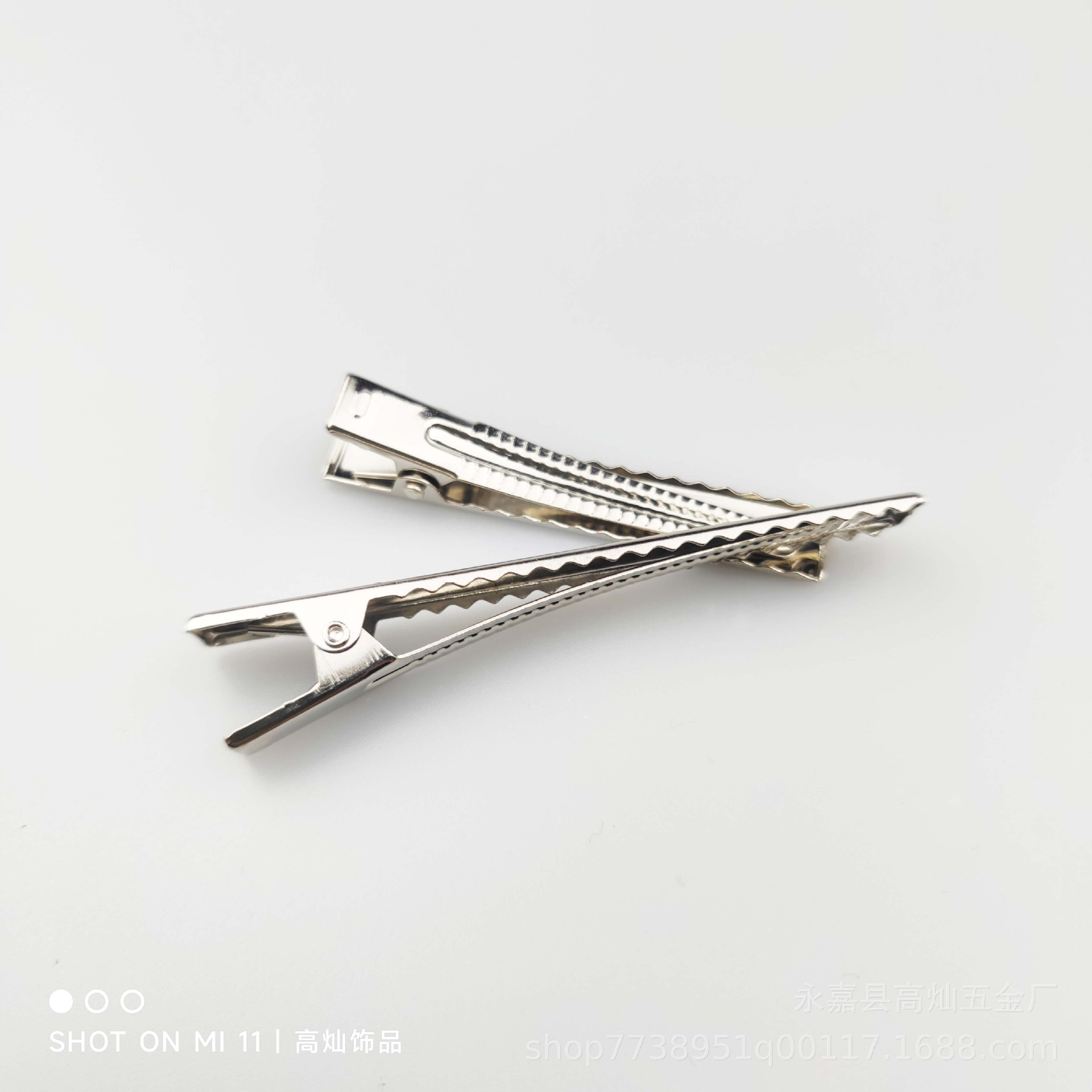 Thickened square clip hairpin bow clip duckbill clip bangs clip hair accessories handmade diy headdress material