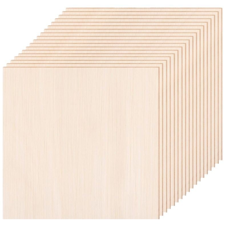 Cross-Border special Linden plywood DIY Wood laser board engraving double clear splicing multi-layer Linden block