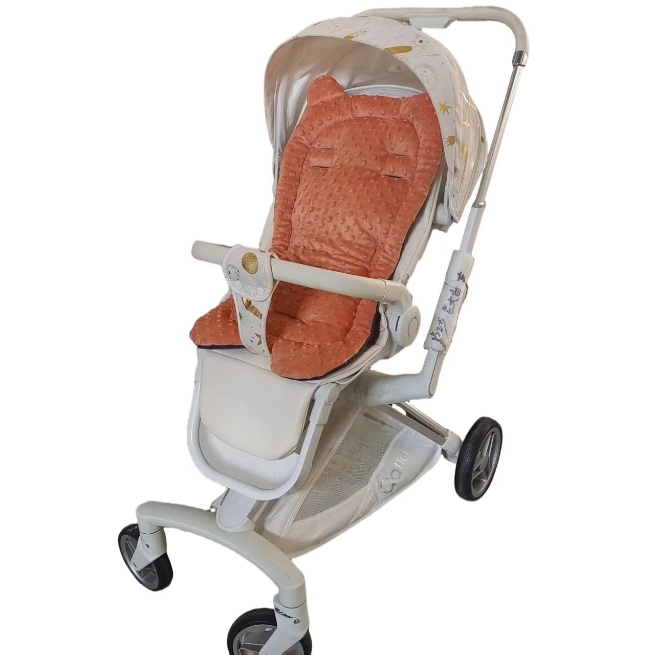 Stroller Mat, Stroller Seat Cushion, Baby Walking Artifact, Cotton Pad, Autumn and Winter Warm Baby Dining Chair Cushion, Universal for All Seasons