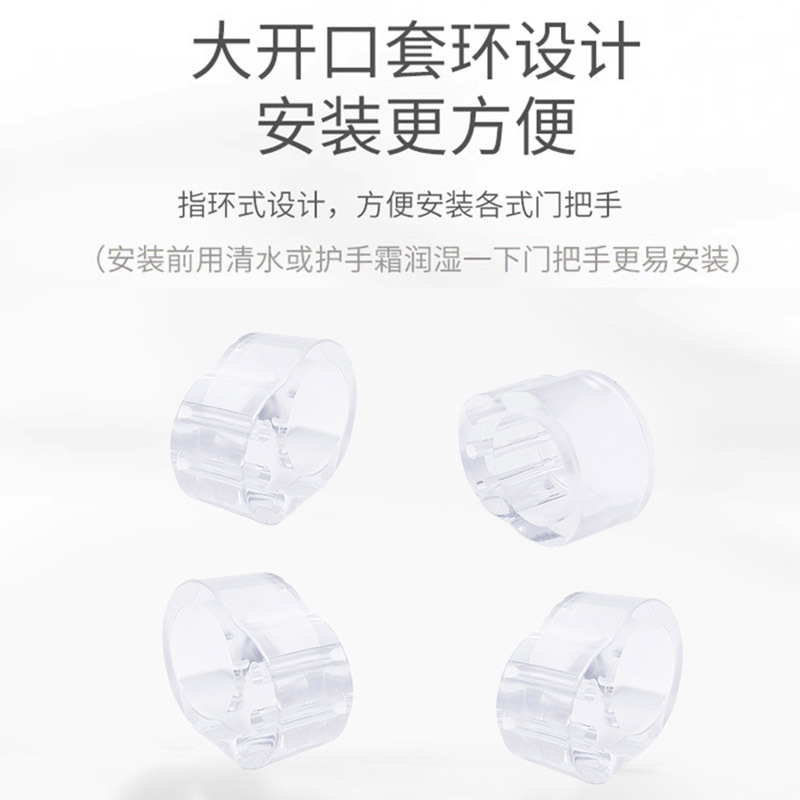 Новая прозрачная дверная ручка из ПВХ, бесшумный бампер, многофункциональная, без сверления, для ванной, оконная ручка, ветрозащитное кольцо
