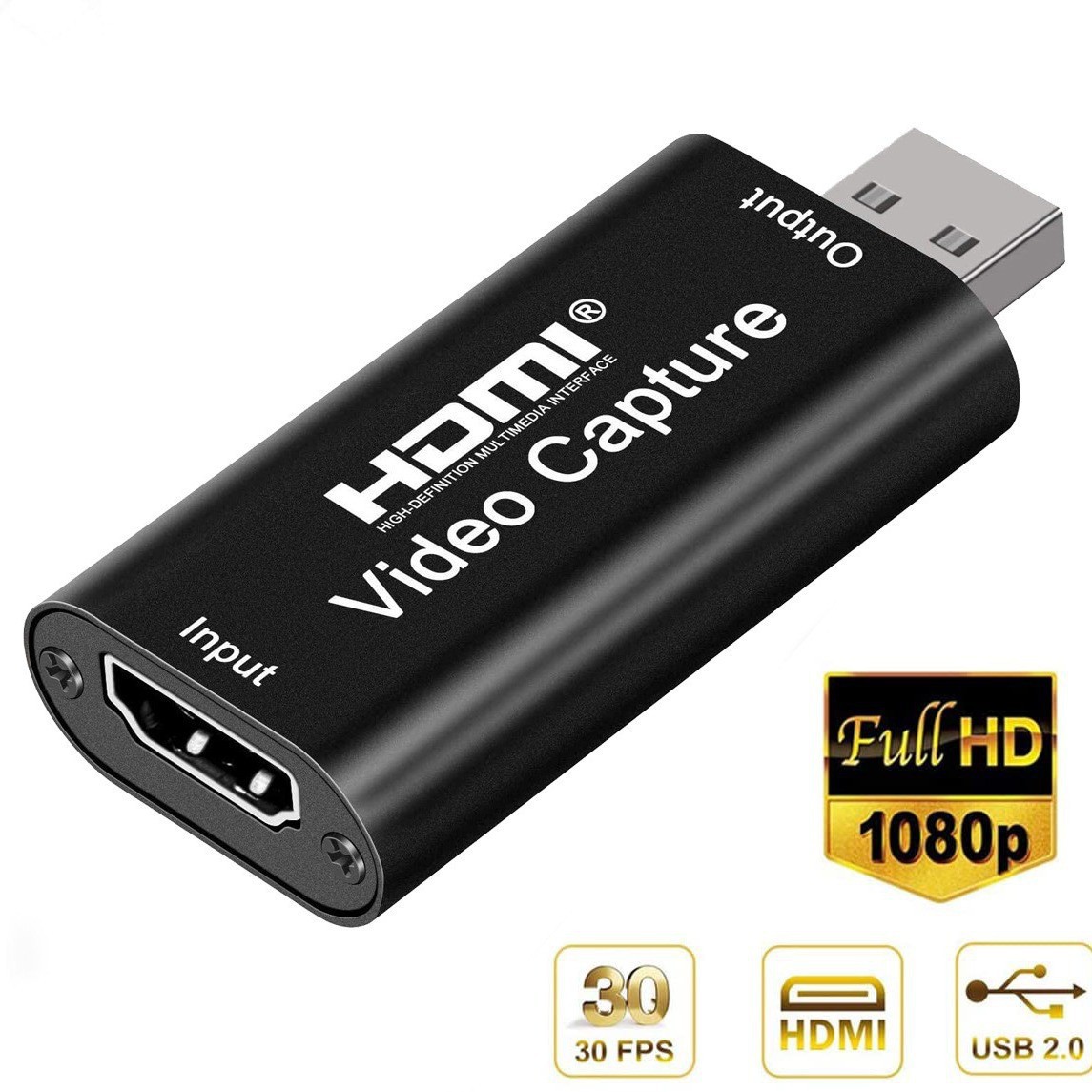 HDMI на USB 2.0 видеозахватная карта, 1080P HD видеорекордер, захват игрового видео в реальном времени