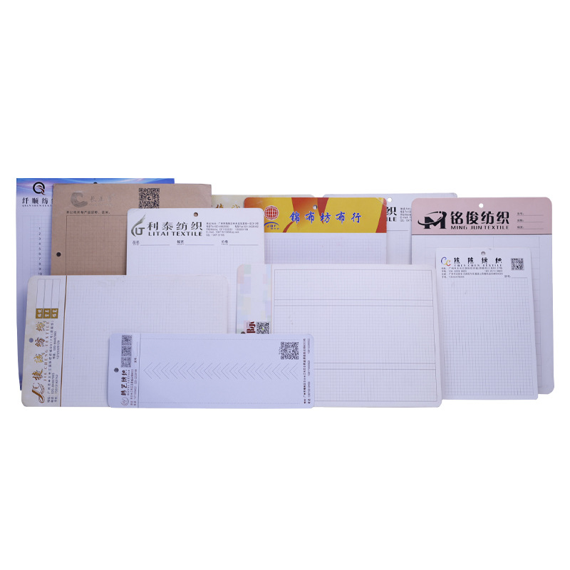 Customized Processing Fabric Single Color Card Sample Blank Folded Textile Cloth Card Sample Book Product Display Color Card Book