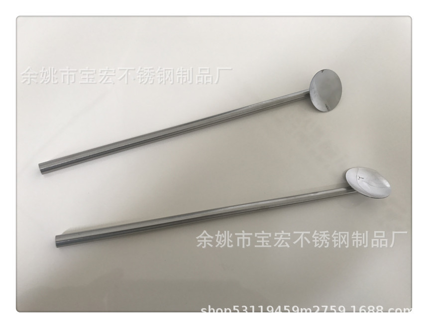 304 Stainless Steel Straw Spoon Beverage Straw Spoon Stirring Stick Coffee Cup Straw Spoon Source Factory Quality Assurance