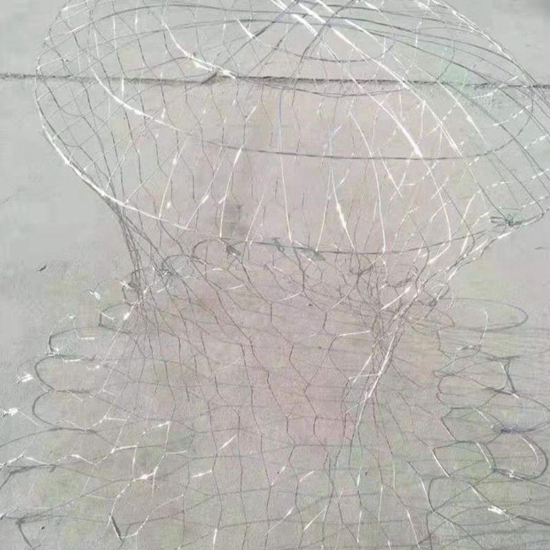 Flexible High-Strength Alloy Mesh Bag Manufacturer Hoisted Steel Wire and Stone Cage Mesh Bag to Fill the Sea and Flood Prevention Special Stone Mesh Bag