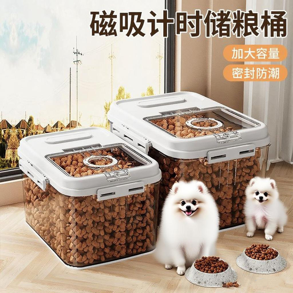 Влагозащитная бочка для хранения корма для кошек, герметичная и влагозащитная, для корма домашних животных, банка для закусок для собак, большая емкость