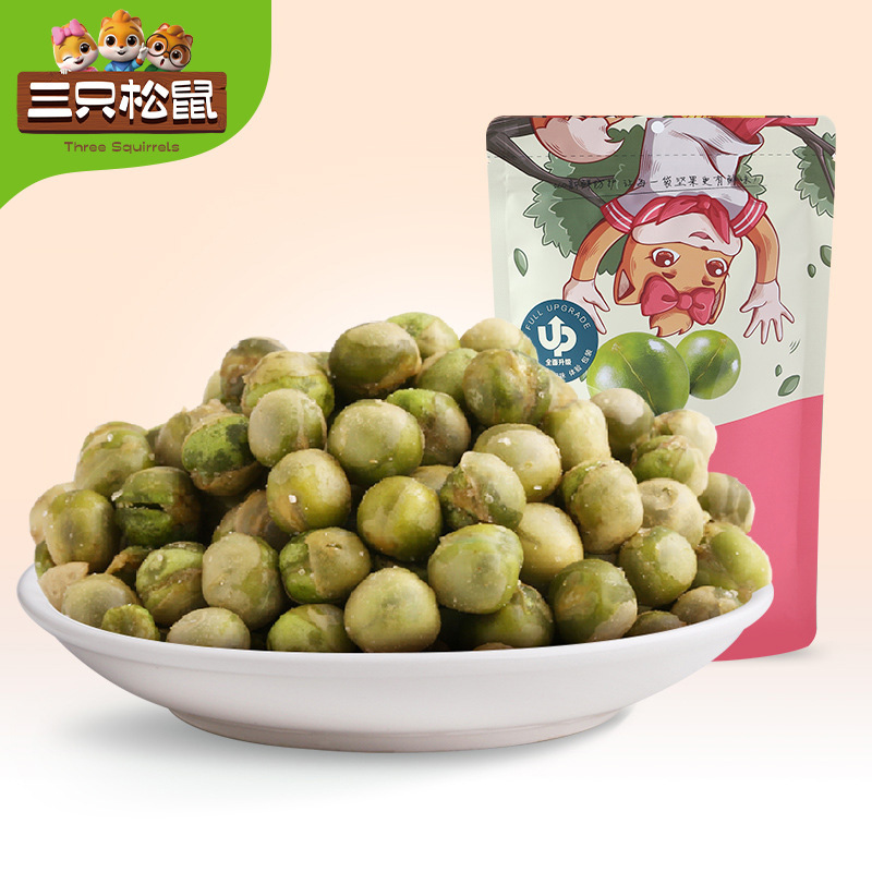 [Три белки, чесночные и сладкие горохи 205г] Закуски, ежедневные орехи