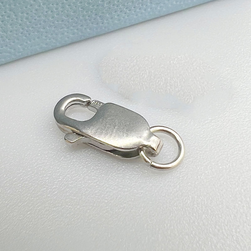 Genuine Pt950 Platinum Necklace Buckle Accessories White Golden Fishhook Buckle Lobster Buckle 3*8 4*10 Spring Buckle