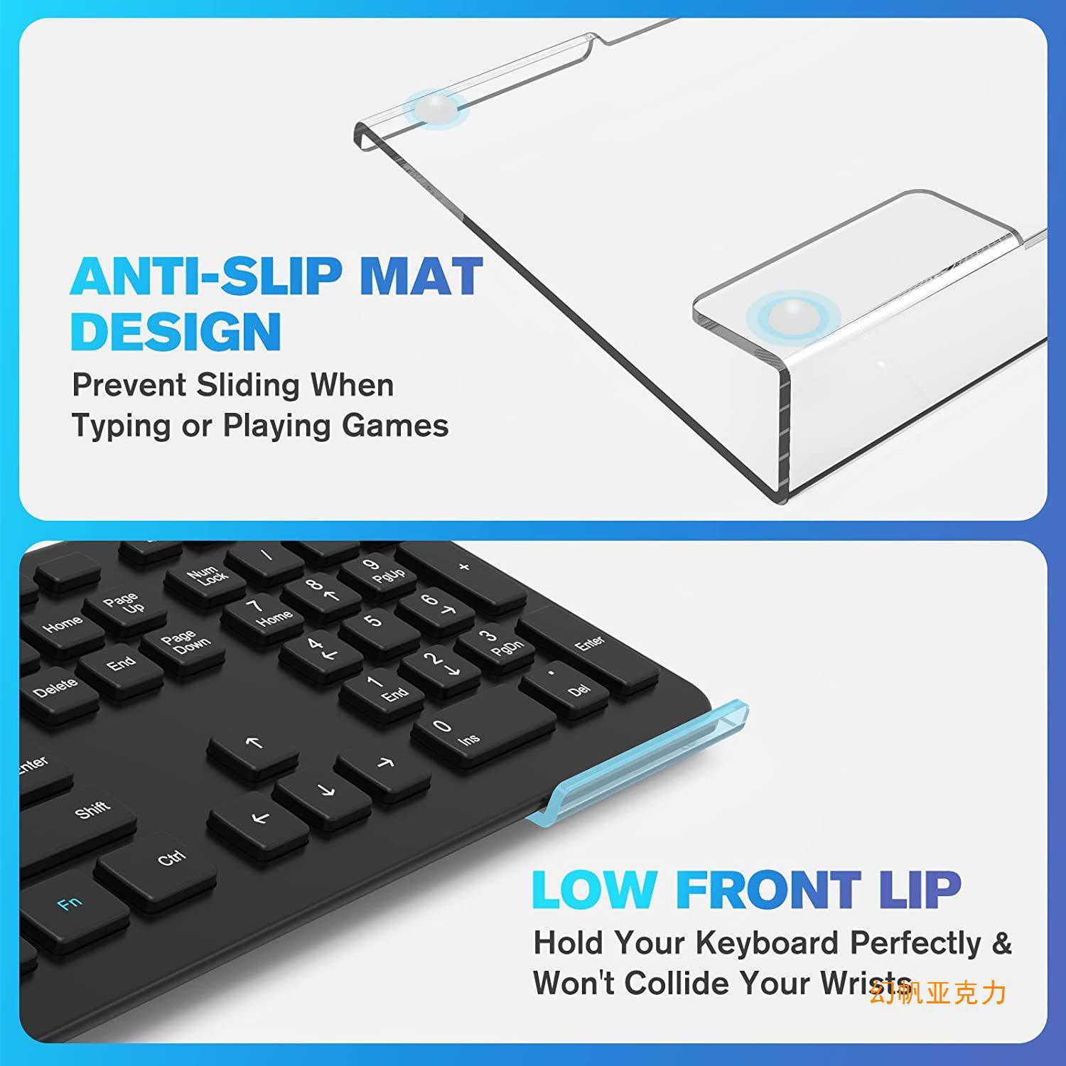 [Magic Sail] Acrylic keyboard riser bracket is convenient for engineering typing and work belt at home and office
