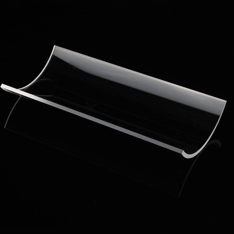 Supply of Quartz Tiles, Transparent Semi-Circular Curved Quartz Glass Sheets, Special-Shaped Non-Standard High-Temperature Quartz Tiles