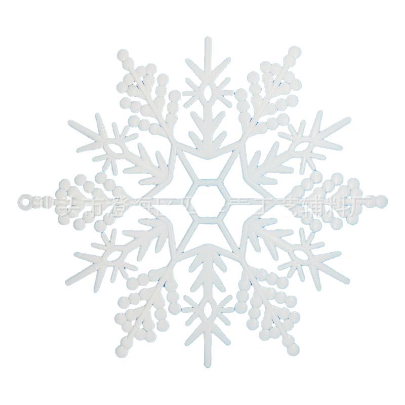Christmas snowflake Christmas decorations Christmas tree plastic large snowflake pendant snow shopping mall shop window