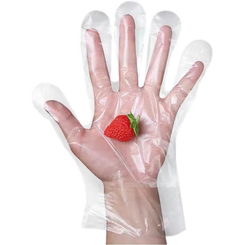 Disposable Gloves Individually Packaged Pe Plastic Thickeneded Film Catering Crayfish Fried Chicken Takeaway Kraft Paper Packaging