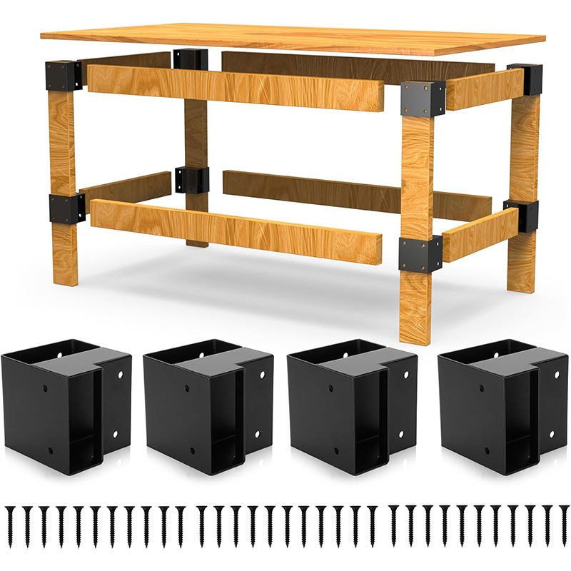 Cross-border e-commerce workbench corner bracket 8-piece workbench kit for workbench rack workbench 3-way straight