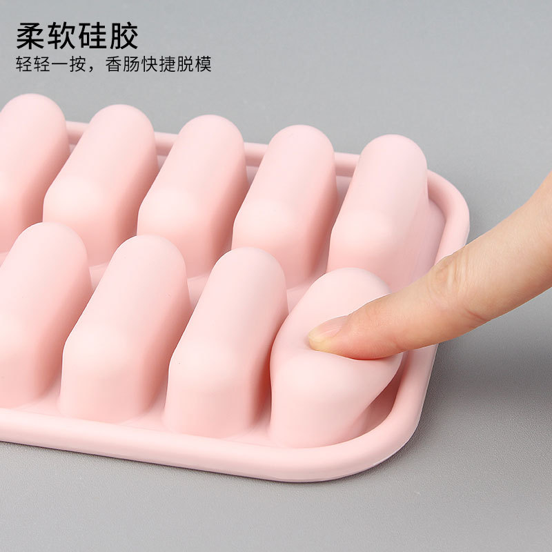 Baking Mold Silicone Sausage Mold DIY Baby Food Mold Hot Dog Sausage Mold 14 Even Sausage Mold