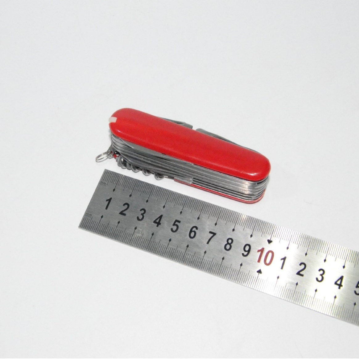 Red 17 Multifunctional Knife 91mm Multifunctional Knife Outdoor Camping Saber Stainless Steel 30 Function Tool