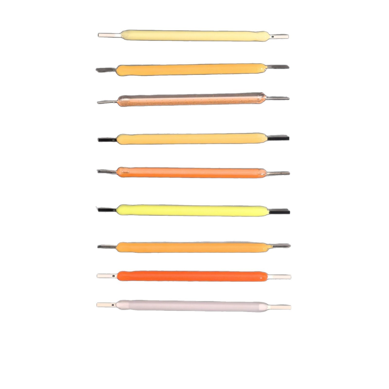 Ceramic led filament 3V38mm ceramic tungsten filament lamp 18.5mm26mm38mm54mm68mmCOB hard filament