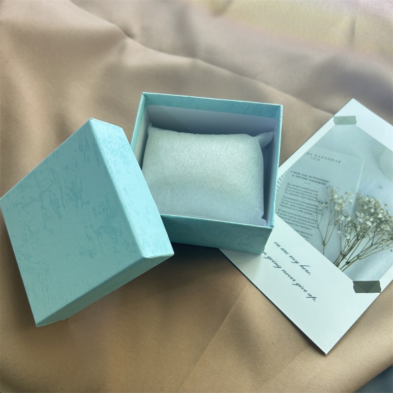 in stock generation watch box sky blue gift box ordinary box packaging box wholesale jewelry box simple carton